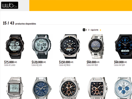 WWB Relojes en Colombia