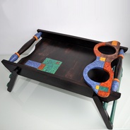 Mesa Desayuno - Mesa en madera y pirogravado