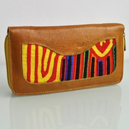 Billetera Mola - Billetera en Cuero y Mola