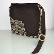 Bolso Carriel - Bolso en cuero y caña flecha