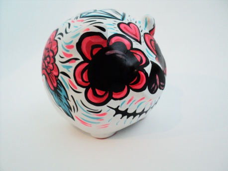 Marranito Calaca flores