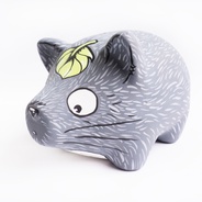 Marranito Totoro Mediano - 14x14x23 cm