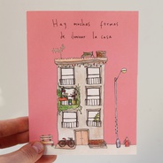 Set de postales ilustradas por Juliana Castro - Set de 8 postales para enviar cariño a las personas queridas.