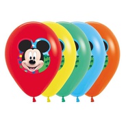 Bombas Mickey Mouse R12 - Decora tu fiesta con estas lindas bombas de Mickey Mouse. Paquete por 12 unidades. 
