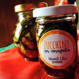 Zucchini en vinagreta pequeño - Deliciosos zucchini en vinagreta, ideales para ensaladas, o para comer con las tejitas de Lilo